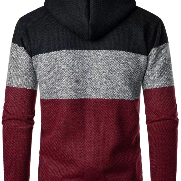 Men's Knit Cardigan Hooded Jacket - Picture 9 of 9